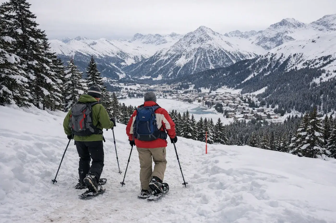 Skidåkning i Arosa
