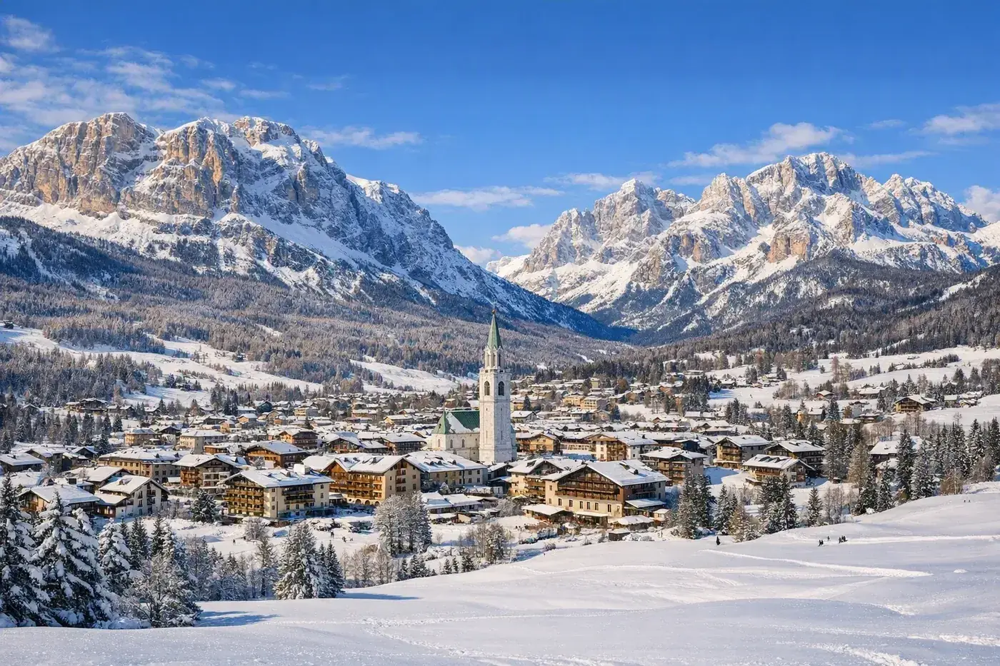 Skidresor till Cortina d'Ampezzo i Italien