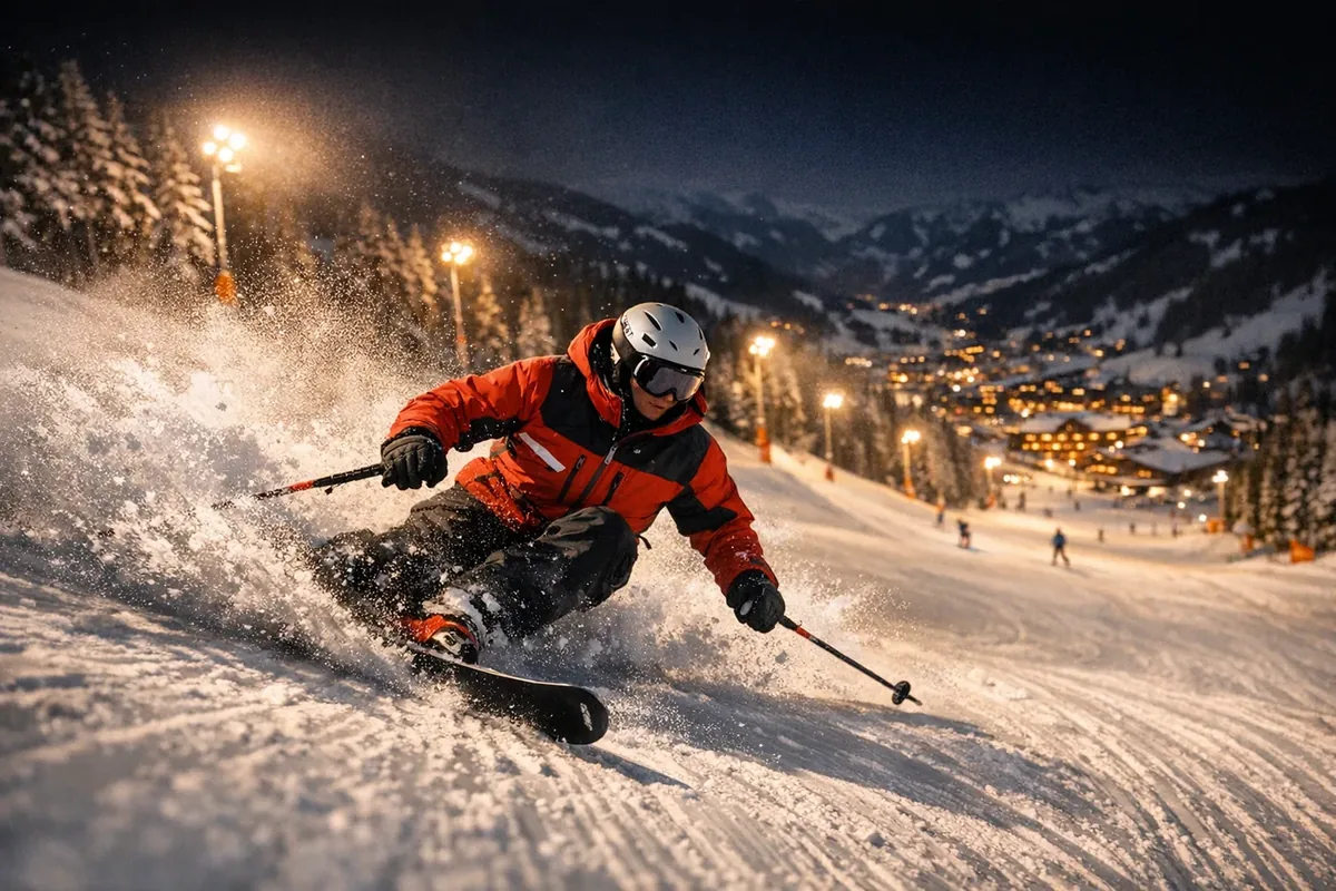 Skidåkning i Flachau