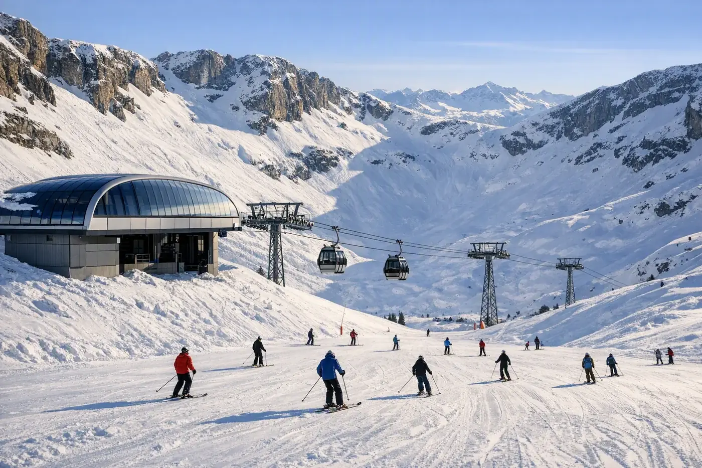 Skidresor till Flaine i Frankrike