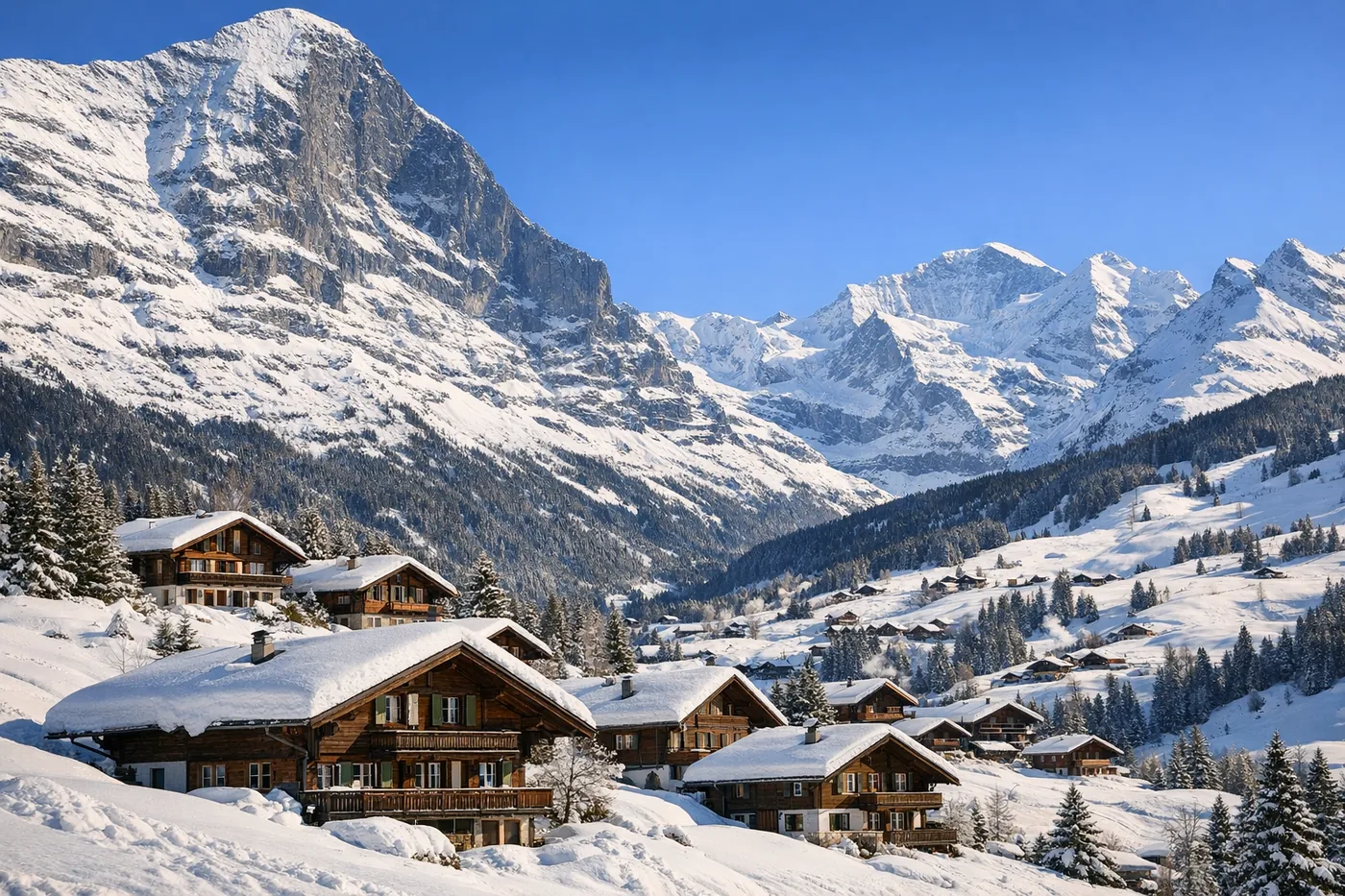 Skidresor till Grindelwald i Schweiz