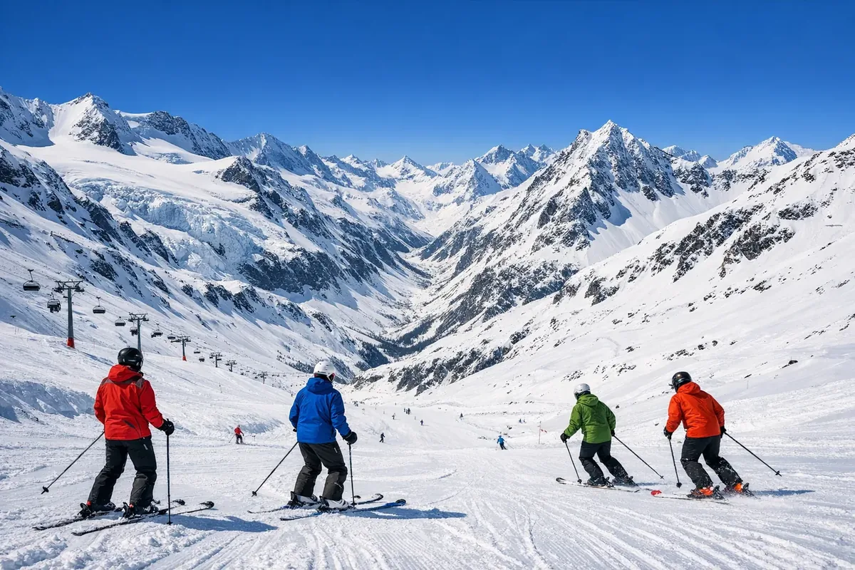 Skidåkning i Obergurgl