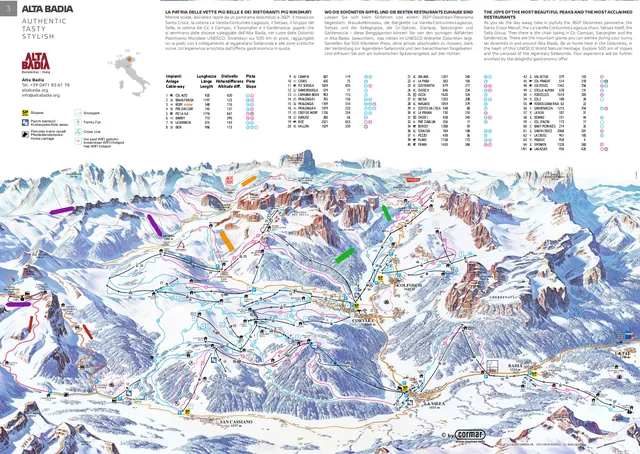 Pistkarta Alta Badia