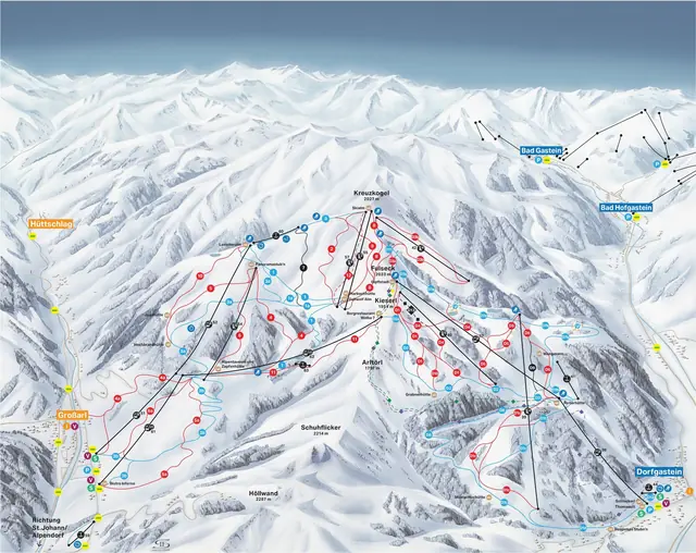 Pistkarta Dorfgastein