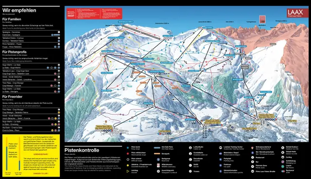 Pistkarta Flims Laax Falera