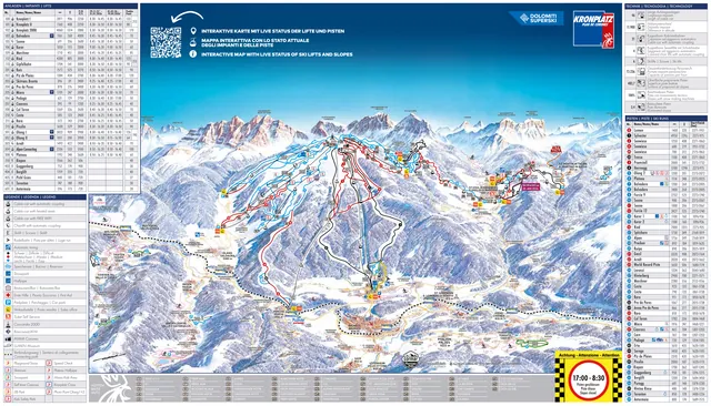 Pistkarta Kronplatz