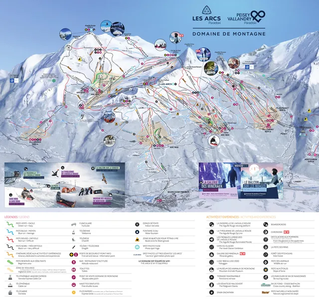 Pistkarta Les Arcs