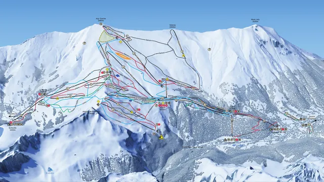 Pistkarta Les Contamines-Montjoie