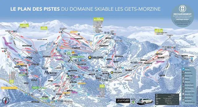 Pistkarta Les Gets