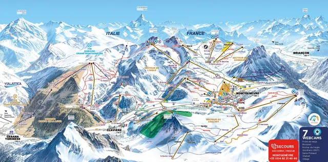 Pistkarta Montgenèvre