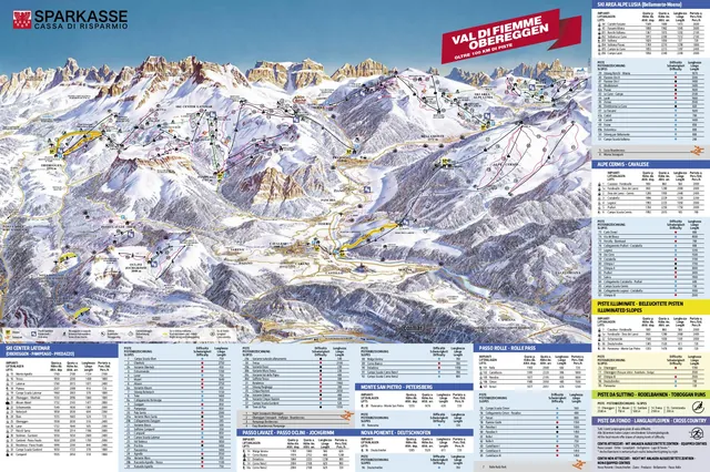 Pistkarta Val di Fiemme