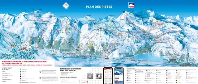 Pistkarta Val d'Isère