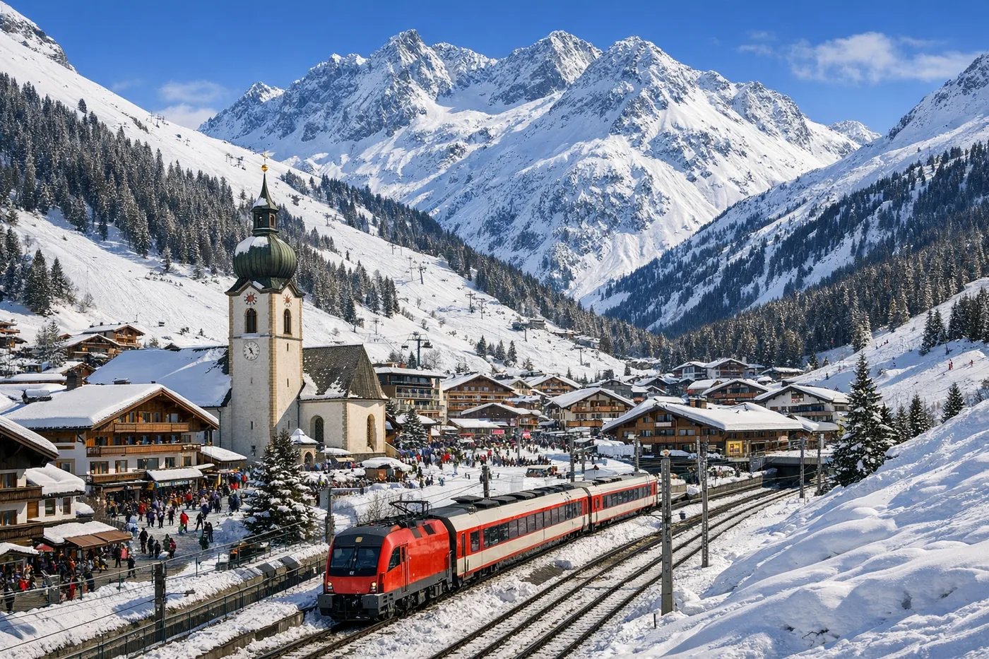 Skidresor till St. Anton i Österrike